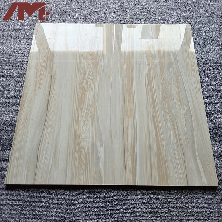 Wood Like 600X600 Polished Glazed Tile Wooden Flooring Tiles Porcelain Tile Floor