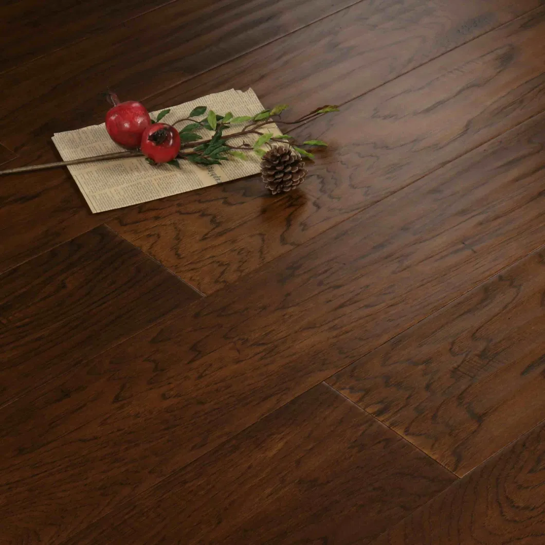 6 Colors Glazed Finish Hickory Timber Engineered Hardwood Flooring