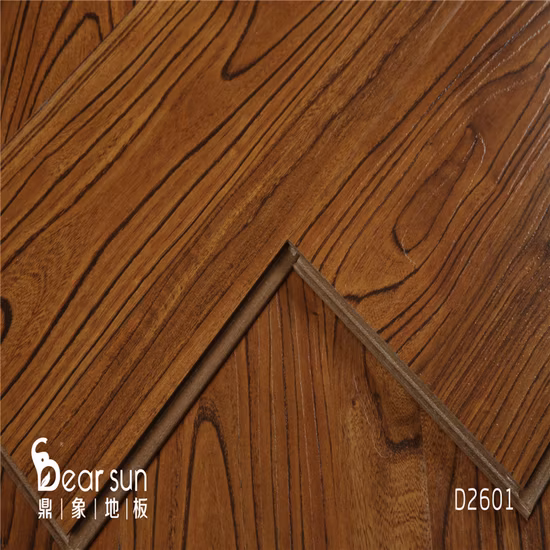 Паркет с прожилками тикового дерева, многослойный деревянный ламинатный пол