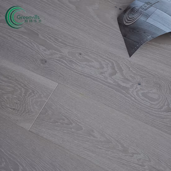 Greenvills дымчато-белый пол из матового дуба с известью/паркетный пол/дубовый пол с CE/Carb/FSC