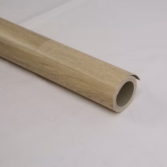 Виниловый напольный коврик Круглый дубовый пол Винтажная лента Подушка Черный пол из ПВХ